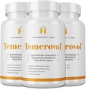 Temerovol - Erkek Tamam - Enerji, Güçlü ve Libido - Lean Muscle Builder, 60 Capsules - 3 Şişe Grafik