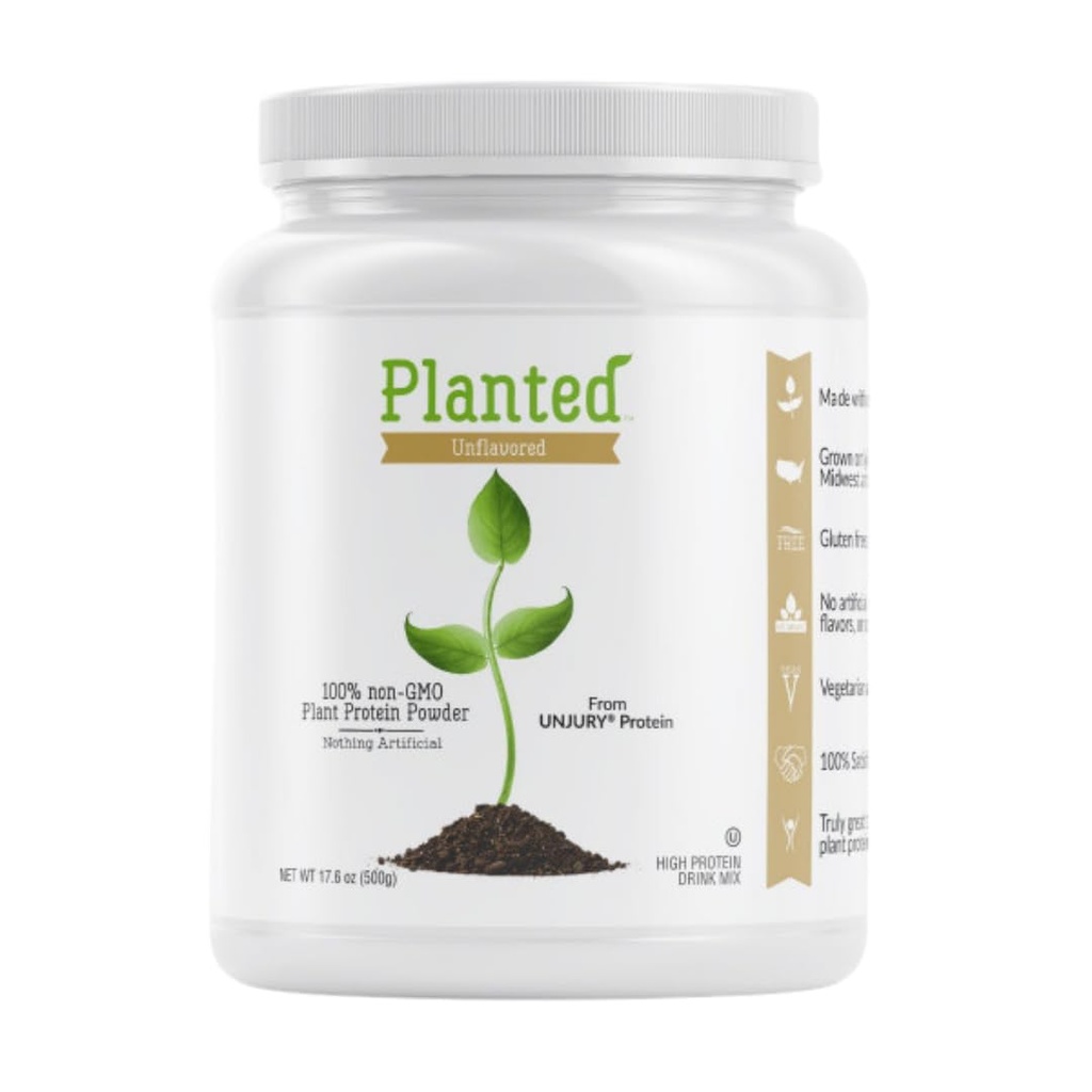 Yararsız Bitkili Vegan Protein Toz | 20g Unflavored Pea Protein Toz | Low Sugar and Plantive | Gluten and Dairy Free Pea Protein Isolate | Non-GMO | 20 Hizmet