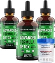 Salutem VitaTM Sıvı Gelişmiş Formula Detox - Test Kupası ile Detox Kit: Total Body Cleanse için Sıvı Diyet Supplement - Toxin Removal - 3 Pack - 2 Fl Oz (20 hizmet)