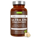 Igennus Ultra Pure Omega-3 EPA 500 mg, Yüksek Lisanslı IFOS Onaylı Vahşi Balık Yağı, Gelişmiş rTG Triglyceride Formu, Non-GMO, 90 Small Softgels