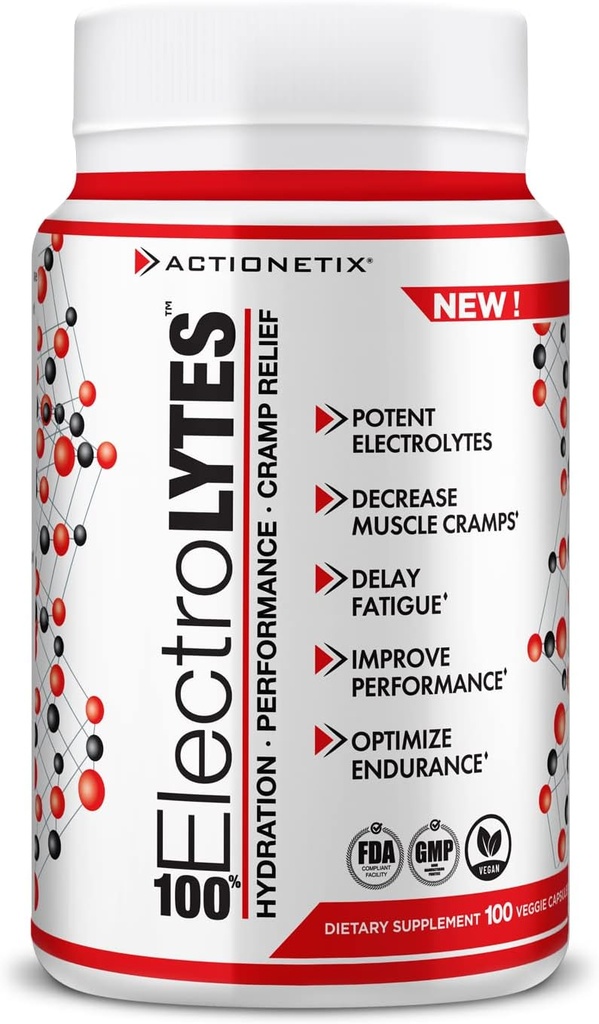 Elektrolytes (100 kapaklar) - Hydration Tabletler - Hızlı ve Son Rehidrasyon için Elektrolyte Makyaj Pills - Stimulant Free Electrolyte Capsules, Salt Capsules, Salt Tabs, Hydration Pills