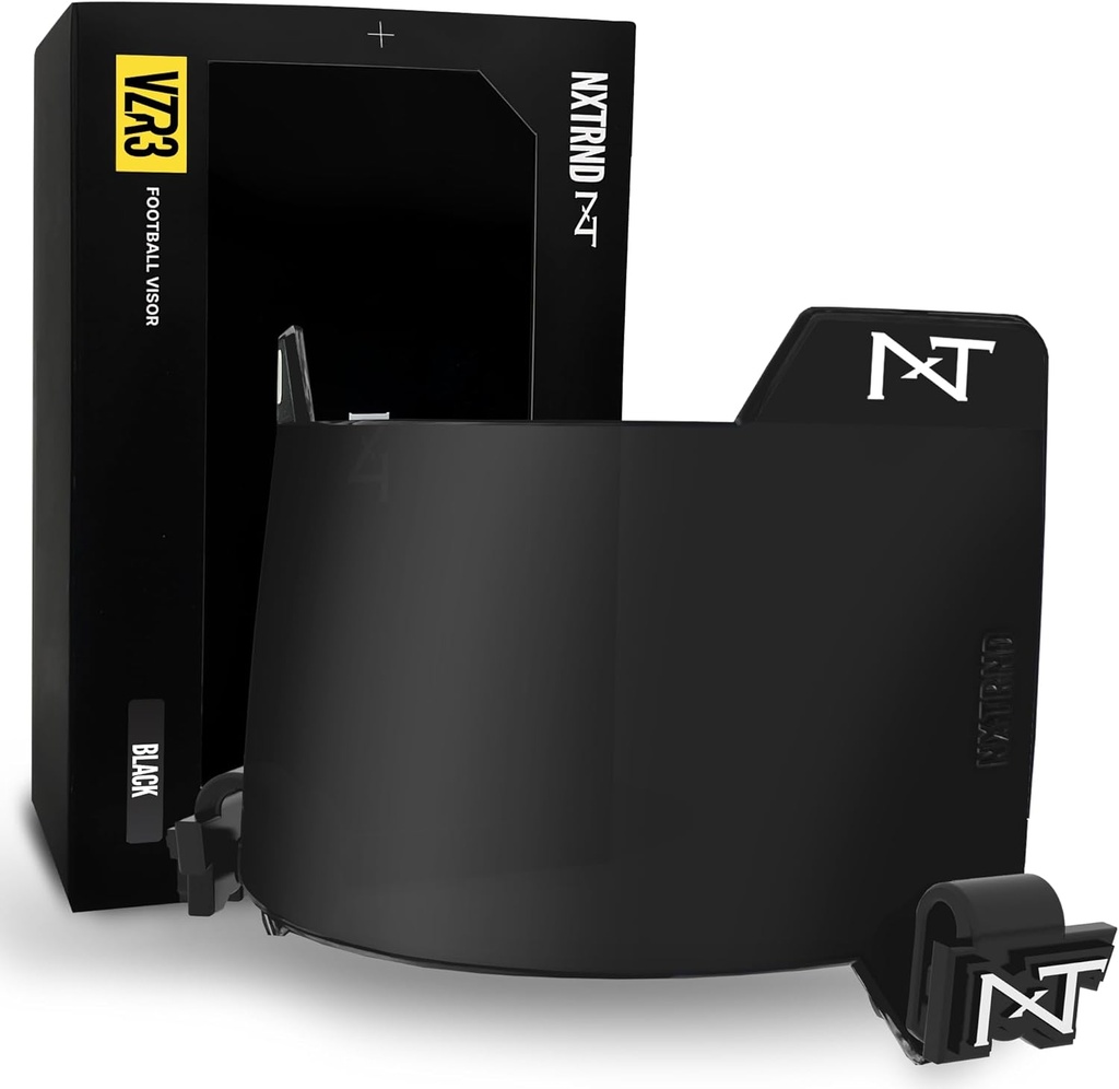Nxtrnd VZR3 Futbol Visor, Curved Lens Teknolojisi, Fits Adult & Youth Football Helmets