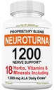 Neuropati 1200 mg Pure Alfa Lipoic Asit ile Tamamlandı - Parmaklarda Nerve Formula, Hands, Toes, & Foot - En İyi Doğal Nerve Relief Support - 180 Capsules