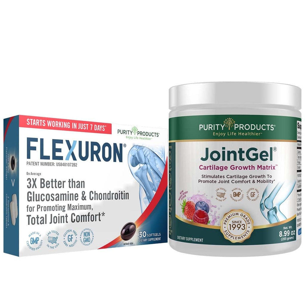 Saf Ürünler Flexuron Ortak Formula + Joint Gel Flexuron (Krill Oil, Low Molecular Kilo Hyaluronic Acid, Astaxanthin) - Ortak Gel Berry Toz (Bioaktif Collagen Peptides + MSM)