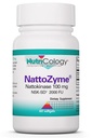 Nutricology NattoZyme - Nattokinase Supplement NSK-SD 2000 FU, 100 mg, Erkekler ve Kadınlar için, Hipoallergenik, Kalp Desteği için Formula - 60 Vegetarian Softgels