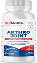 Arthro Joint Glucosamine MSM + Hyaluronic Acid Tablet, Sağlıklı Ortak Yapı, Fonksiyonlar ve Konfor, Non-GMO, Gluten Free, Soy Free, 60 Count (kömürücük 1)