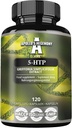 5-HTP 150 mg per Capsule - 120 Vegan Capsules - 4 Ay Supply - Griffonia simplicifolia Tohumksiyonu - Gelişmişler Mood ve Well-Being - Apollo'nun Hegemony Supplement