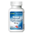 HealthA2Z® Stool Softener | Docusate sodyum 100 mg | Gentle Constipation Relief | Bağlanabilir ve Kolay Take | Red Capsules | 400 Counts (Pack of 1)