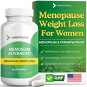 Menopause Weight Loss for Women – Perimenopause & Menopause Supplements for Women – Supports Healthy Metabolism & Overall Wellness – VoomVaya MenoSlim Advanced 60 Capsules