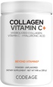 Kodage Collagen Hydro Toz + Vitamin C - 20g Grass-Fed Collagen Per Servis - Digestive Enzymes, Hyaluronic Acid, 18 Amino Asits - Hydrolyzed Collagen protein - Non-GMO, Unflavored - 9.98 oz
