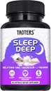 L-Theanine, Magnezyum ve More Sleep Support for Yetişkinler | 60 Capsules = 60 Gün Supply