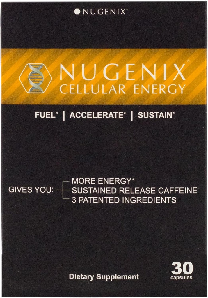 Nugenix Hücreleri Enerji - Enerji Supplements - L-Carnitine ve L-Tartrate, elevATP, Genişletilmiş Yayın Caffeine, L-Tyrosine, 30 Count