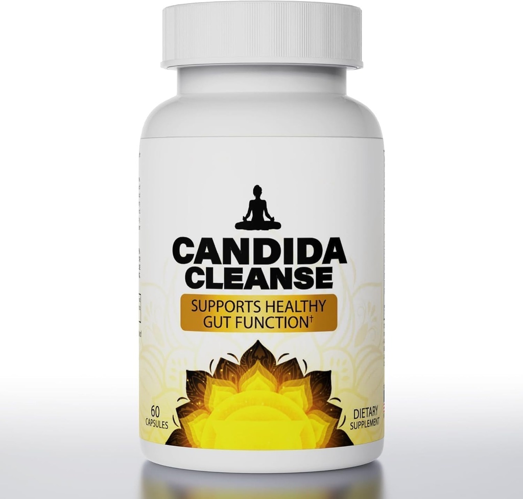 Candida Cleanse Detox for Women & Men Advanced Probiyotik & Herbal Formula - 60 adet Doğal Gentle Gut & Digestive Support