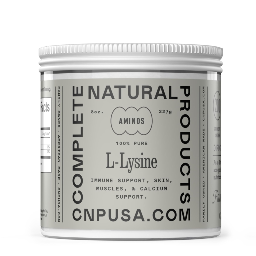L-Lysine Toz Supplement - Bulk L-Lysine 8oz, 200 Hizmet