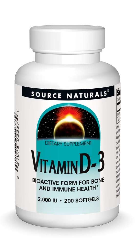 Kaynak Doğalları D-3 2000 iu Bone & Immune Health - 200 Softgels