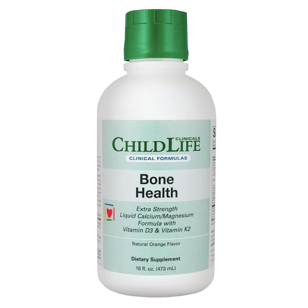 ÇOCUKLIFE ESSENTIALS Kliniks Bone Health - Baby Liquid Food, Kids w / Magnezyum, çinko, Vitamin D3, Bebekler için 6 Ay & Up, Toddler, Çocuklar - Orange Flavor, 16 fl oz (1 Pack)