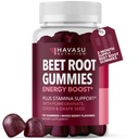 Arıt Root Gummies with COQ10 & Pomegranate - Erkekler ve Kadınlar için Nitrik Çimento Supplement - Endurance, Performans, Kurtarma - Vegan, Non-GMO, Gluten Free - Karma Berry Flavor, 120 Count