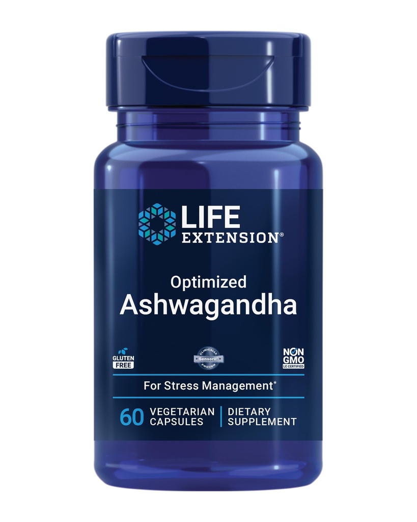 Life Extension Kretine Capsules and Optimized Ashwagandha - 120 ve 60 Capsules