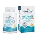 İskandinav Naturals Ultimate Omega-D3, Limon Flavor - 60 Soft Gels - 1280 mg Omega-3 + 1000 IU Vitamin D3 - EPA & DHA - Beyin, Kalp ve Immune Health - 30 Hizmet