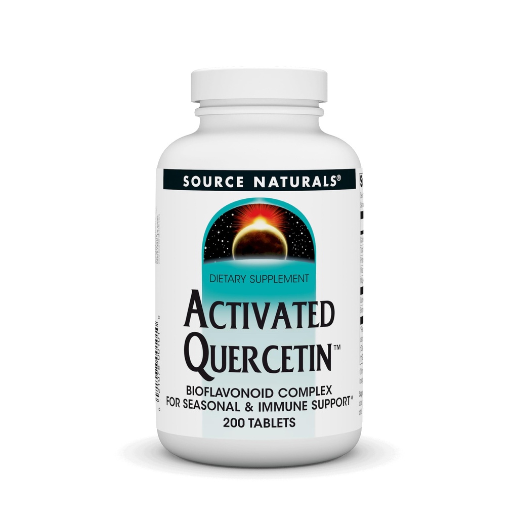 Source Naturals Aktif Quercetin - Plant-Derived Bioflavono Kompleksi - Mevsim ve Immune Defense * - 200 Vegetarin Dostu Tabletler