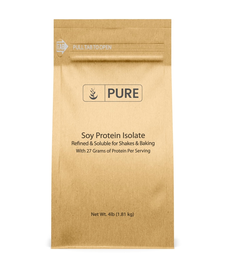 PURE ORIGINAL INGREDIENTS Soy proteini (4 lb) Her zaman Pure, No Fillers veya Katkılar