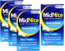 Occasional Sleeplessness için Midnite Sleep Aid, 30 Chewable Cherry Tabletler Her (Value Pack of 4)