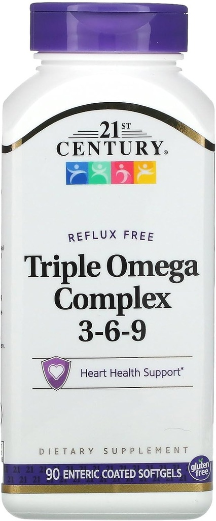 21st CENTURY Omega 3-6-9 Kompleks ENTERIC, 90 Softgels