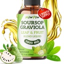 Soursop Liquid Drop 4 Fl oz for Cell Support & Rejenerasyon, Immune Boost, Relax, Liver ve Sleep, Soursop Bitters Liquid, Herbal Goodness, Sugar/Gluten Free, Natural Flavor
