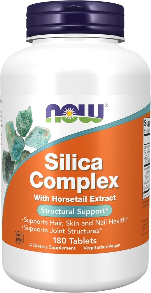 Şimdi Gıdalar - Silica Kompleksi Vegetarian 500 mg. - 180 Tablet