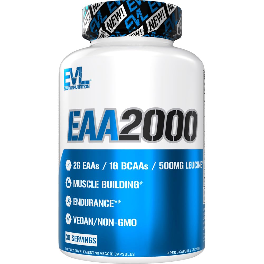 BCAA EAA Essential replicas Capsules - EAA Supplement for Pre & Post Workout Muscle Building Endurance and Recovery Support with 2g per Service artı 1g BCAAs in Optimal 2:1 Fiyatı (30 hizmet)