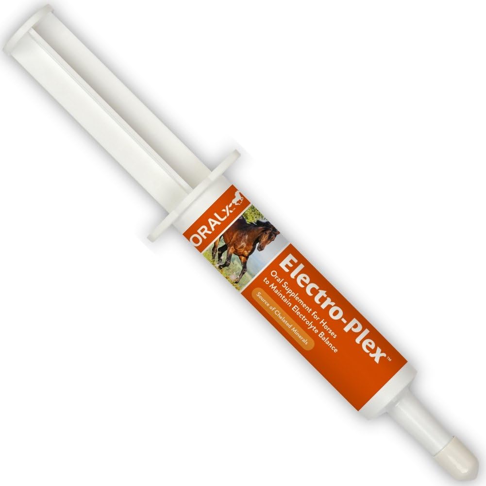 DAONEG Electro-Plex Electrolyte Paste for Horses. Replenishes Electrolytes & Nutrients. Encourages Water Beauty. Easy-Dose triggere. 1.2 Oz.
