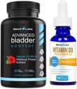 Gelişmiş Bladder Control Supplements 60Ct + Vitamin D3 K2 Sıvı Merdivenleri w/ K2 MK7-2,000 IU D K2 Drops 1 Oz