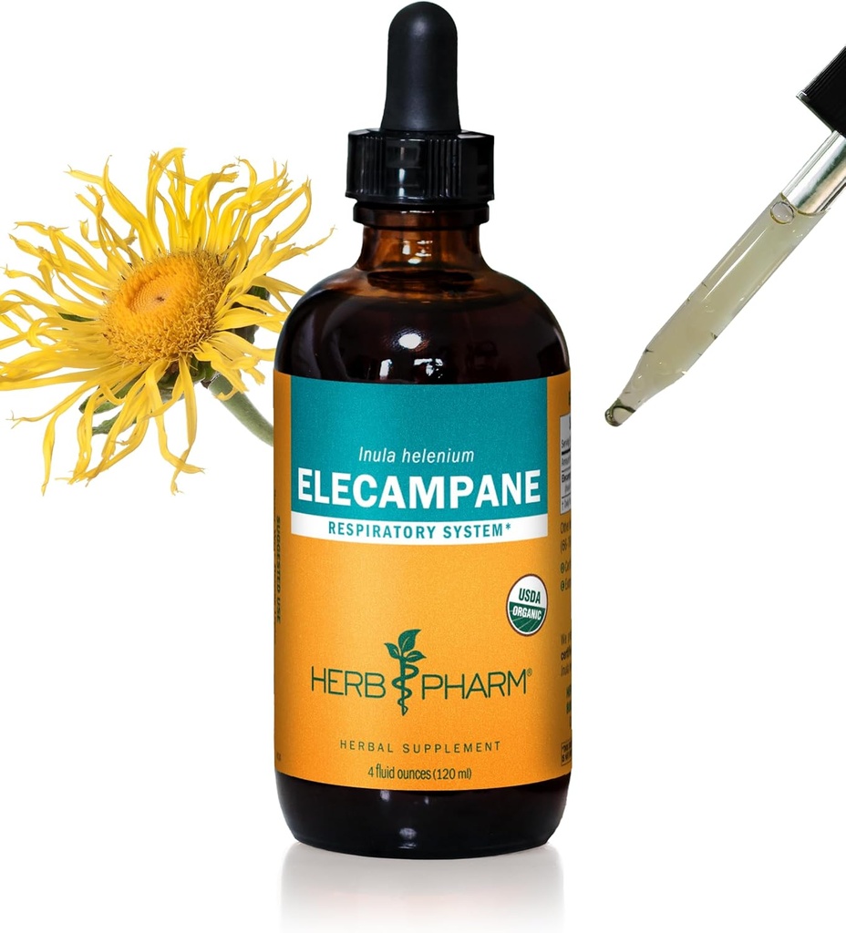 Herbm Pharm, Respiratory Sistem Desteği için Organik Elecampane Sıvı Türlemeyi Onayladı - 4 Ounce