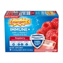 Emergen-C Immune+ Triple Action Immune Support Toz, BetaVia (R), 1000 mg C, B Vitaminleri, Vitamin D ve Antioksis, Raspberry, Back to School Essentials - 30 Count