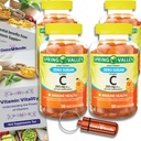 Choice Sche Spring Valley Zero Sugar C Gummies Diyetary Supplement 250 mg 120 Ct 4 pk (480 Total) + Vitamin Rehber & Pill Konteyner (6 Madde)!