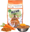 Olewo Original Carrots for Dogs – Fiber for Perfect Poop, Dog Food Toppers for Picky Eaters, Natural Skin & Coat Support, Multivitamin, Probiotics for Digestive and Gut Health, 5.5 lbs