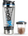 Promixx Pro Shaker Şişe (iX-R Edition) | Isıtma, Parlak Protein Shakes için Güçlü | Supplement Storage - BPA Free | 20oz Kupası (Silver Blue/Gray)