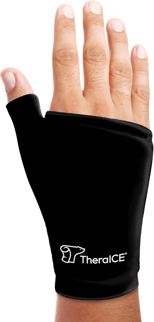 TheraICE Buz Paketi, Hot & Cold Therapy için Ya El için Brace - Injuries, Carpal Tünel, Arthritis, De Quervain'in Tenosynovitis - Fits Most Men - L/XL