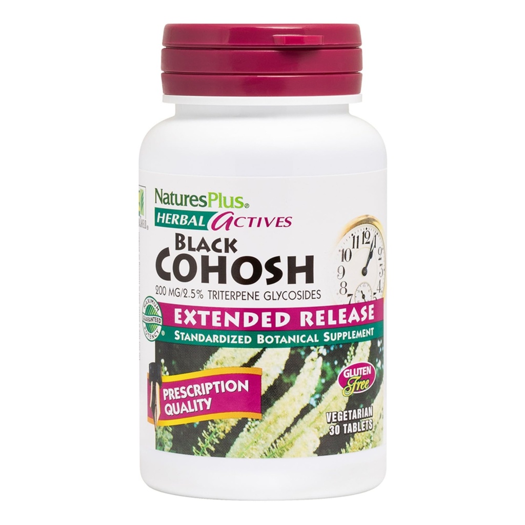 NaturesPlus Herbal Actives Black Cohosh - 30 Tablet - Menopause - Vegetarian, Gluten Free - 30 Hizmet