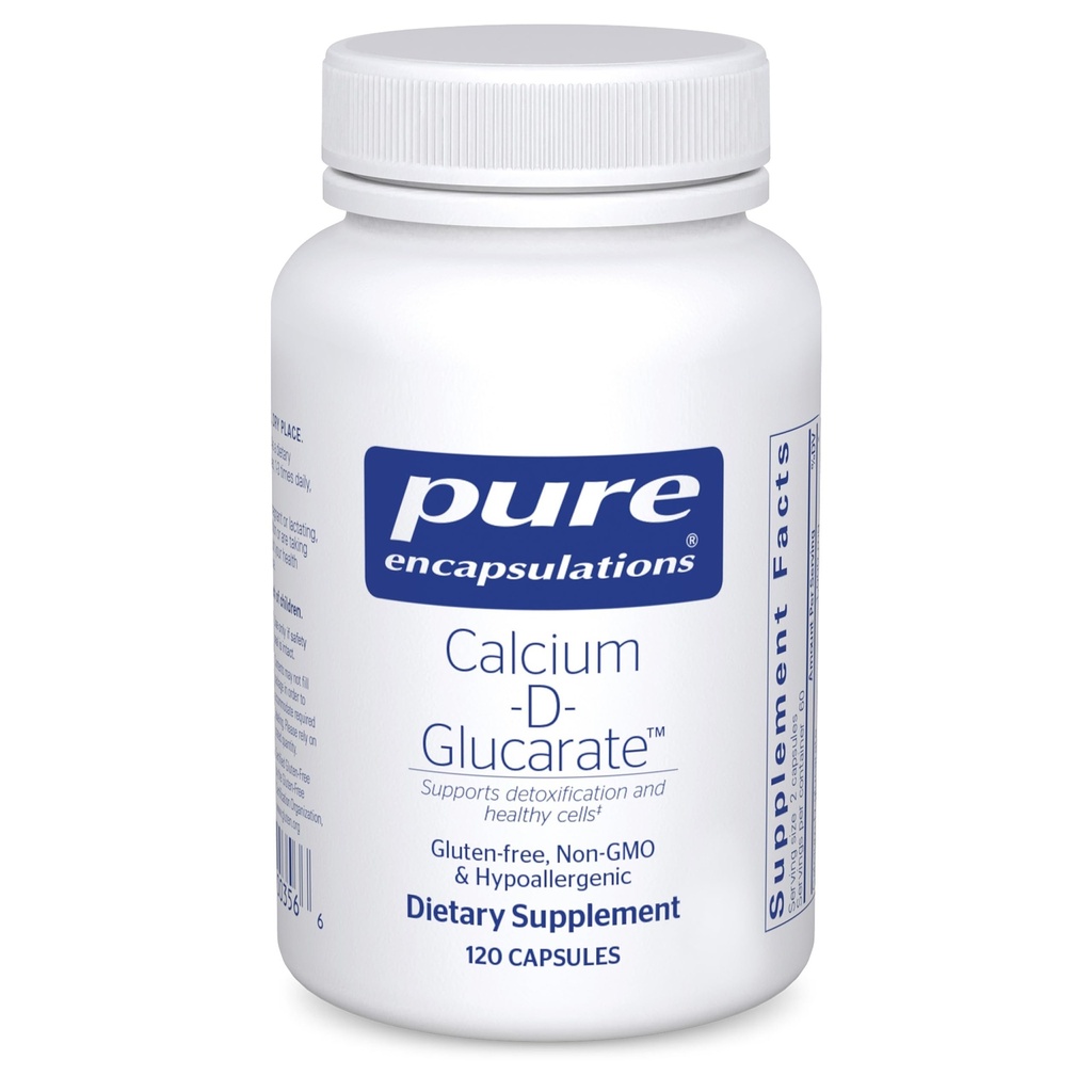 Pure Encapsulations Calcium-D-Glucarate | Supplement to Support Cellular Health in the Liver, Lungs, Breast, and Colon* | 120 Capsules