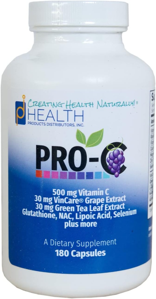 PRO-C (180 kapak) | Güçlü Nrf2 Activator | Vitamin C Antioksi Supplement with Superior Free-Radical Protection