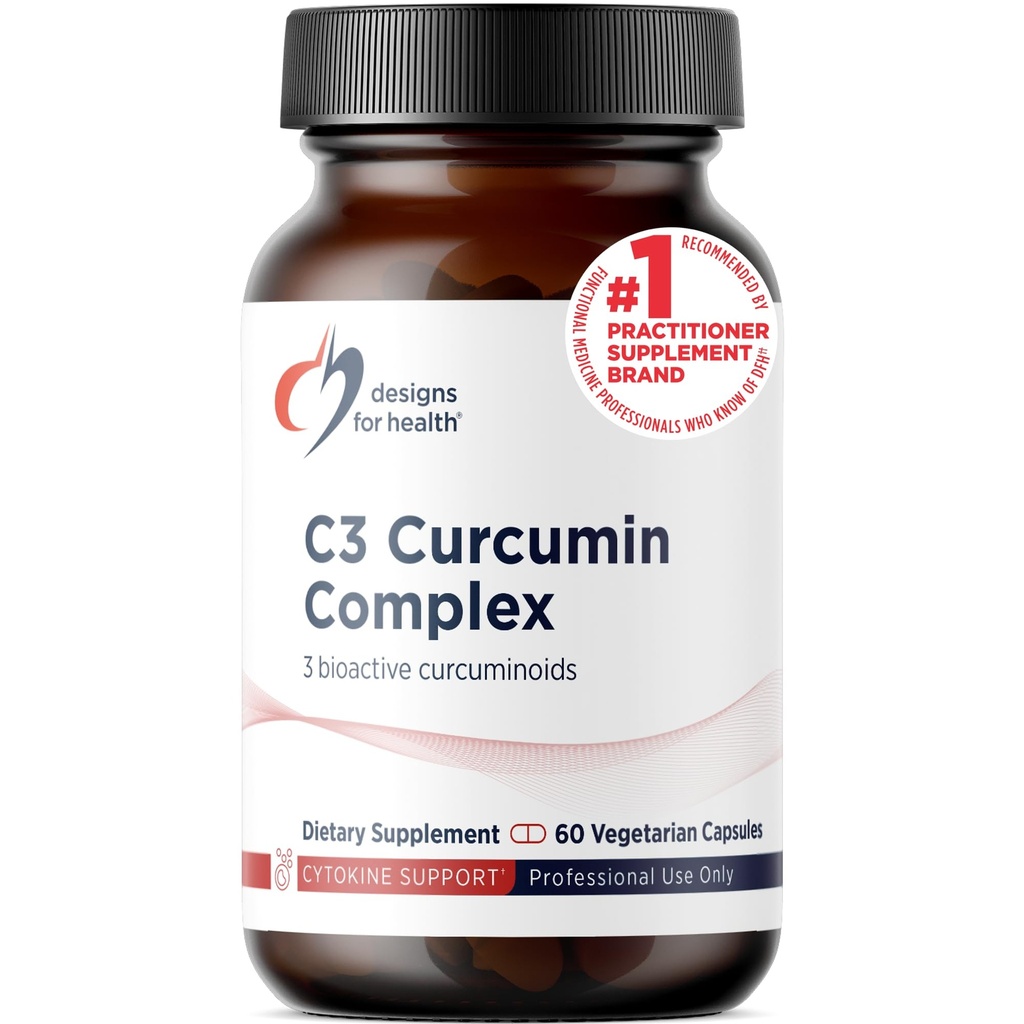 Sağlık C3 Curcumin Kompleksi için tasarımlar - Yüksek Biyo kullanılabilir Curcuminoid Turmeric Supplement, 3 Bioaktif Curcuminoids - Non-GMO, Gluten-Free + Vegetarian (60 Capsules)
