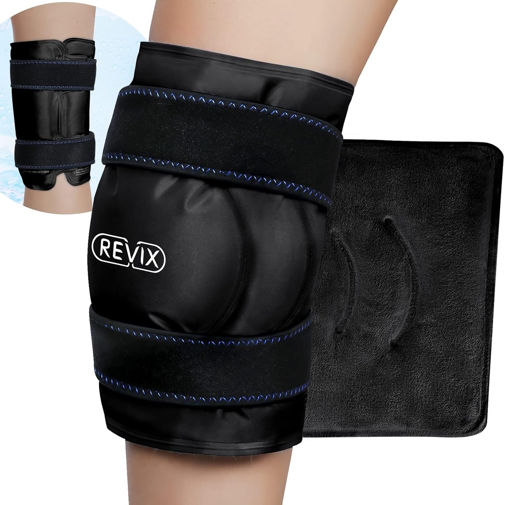 REVIX XL Buz Paketi Dizleri Kurtarma için, Soğuk Rekomfort ve Fatigue için Soğuk Promosyonlar, Gel Soğuk Paketi Entire Dizleri, Flexability ve Mobility