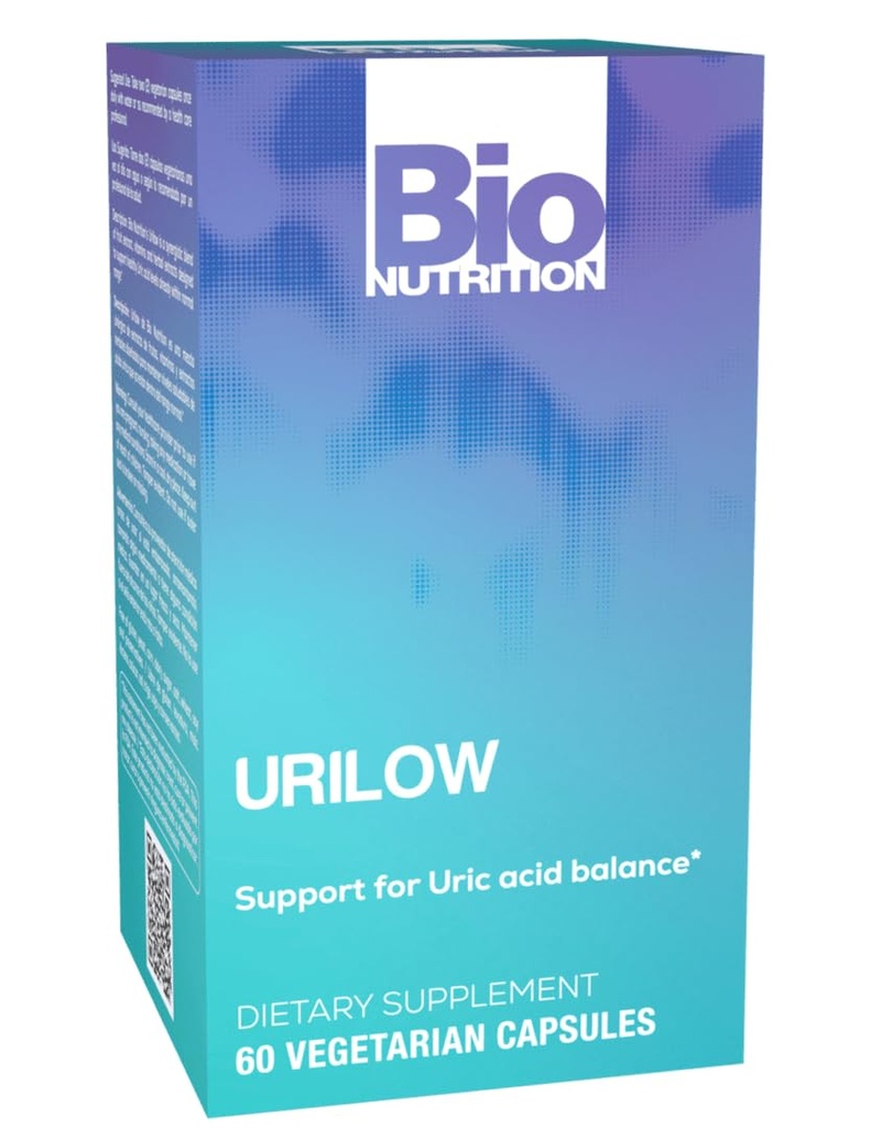 Bio Beslenme Urilow 60 Vejetaryen Capsules | Urinary Health için Doğal Destek | Sağlıklı Bir Uric Asit Dengesi