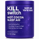 Yetişkinler için Killswitch Sleep Aid - Fall Asleep Fast & Wake Yenilendi, Sugar-Free Hot Chocolate Supplement - Magnezyum, Tart Cherry, L-Theanine & More for Restful Sleep, 30 Services, Made in USA