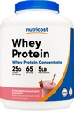 Nutricost Whey Protein Yoğunluğu (Strawberry Milkshake) 5LBS - Gluten Free & GMO Free