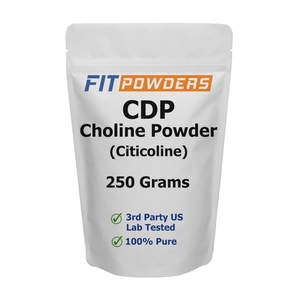Citicoline Toz, CDP Choline Toz Pure ile Scoop, Non-GMO, Memory ve Learning için Bilişsel Tamam (250 Grams)