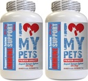 I LOVE MY PETS LLC Dog Heart Support - Dog Immune Support - Poker - Sağlıklı PET - Tamam - Köpekler için Canlı Destek - 120 Tedaviler (2 Şişeler)