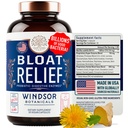 Bloat Relief Probiotic and Digestive Enzymes - Anti Bloating Turmeric, Fennel, Bromelain IBS Supplement - Detox Debloat Capsules Gas - Bloating Relief for Women and Men - 30 Gut Health Pills