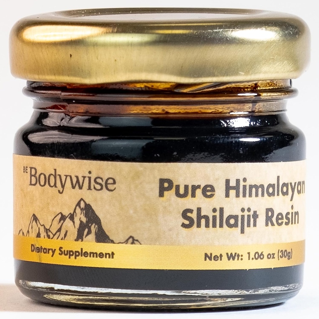 Bodywise Pure Himalaya Shilajitwear I 600 mg I 75+ Fulvic Acid & 85+ Trace Minerals | Zero Sugar I Lab Tested I Heavy Metal Free I 100% Authentic & Natural, Organic I for Men & Women I 30 gm.